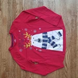 (M) Carisma Graphic Holiday Festive Long Sleeve Lightweight T-Shirt Fun Anytime